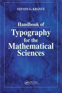 Handbook of Typography for the Mathematical Sciences