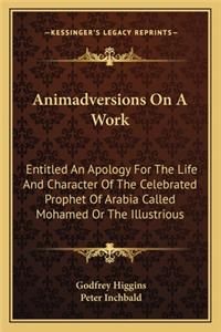 Animadversions On A Work