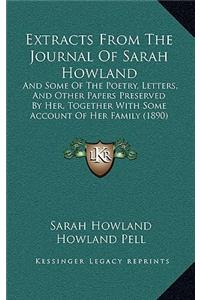 Extracts From The Journal Of Sarah Howland