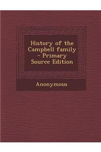 History of the Campbell Family