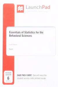Launchpad for Essentials of Statistics for the Behavioral Sciences (1-Term Access)