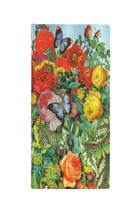 Paperblanks Butterfly Garden Nature Montages Hardcover MIDI Unlined Elastic Band Closure 144 Pg 120 GSM