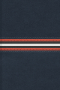 RVR 1960 Biblia Letra Grande Tamaño Manual, azul marino piel fabricada edición con índice y cierre