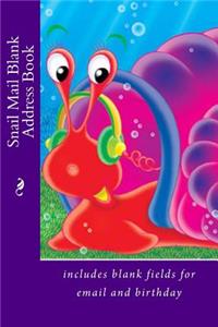 Snail Mail Blank Address Book