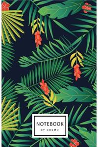 Notebook: Dot-Grid Journal, 122 Pages 5.5x8.5 Secret of Tropical Rainforest