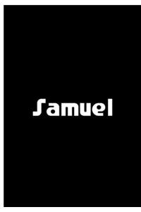Samuel - Black Notebook / Journal / Extended Lined Pages / Soft Matte Cover