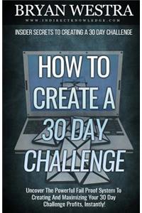 How To Create A 30 Day Challenge