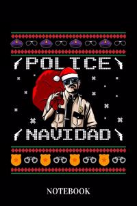 Police Navidad - Notebook