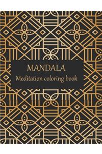 MANDALA Meditation coloring book
