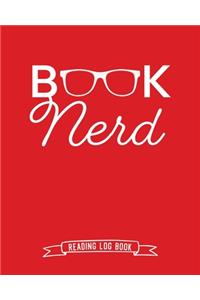 Book Nerd Reading Log Book