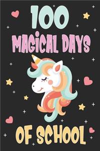 100 Days of School Unicorn Notebook
