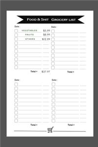 Food & Grocery List Checklist