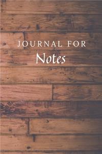 Journal For Notes