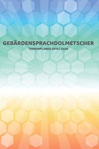 Gebärdensprachdolmetscher Terminplaner 2019 2020