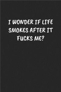 I Wonder If Life Smokes After It Fucks Me?