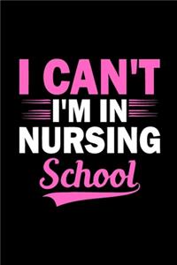 I Can't I'm In Nursing School