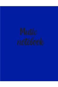 Blank Sheet Music Notebook, Notebook for Musicians, Music Composition Notebook