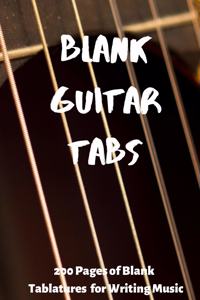Blank Guitar Tabs for Writing Music