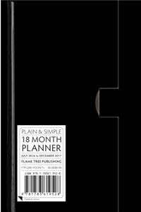 Black Pocket+ Plain & Simple 18 Month Planner 2017