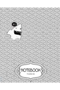 Notebook Journal Dot-Grid, Lined, Blank No Lined: Yo! Shark: Pocket Notebook Journal Diary, 120 pages, 8" x 10" (Notebook Journal)