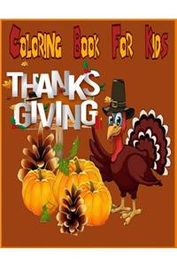 Thanksgiving Coloring Book for kids ( Thanksgiving and Fall )