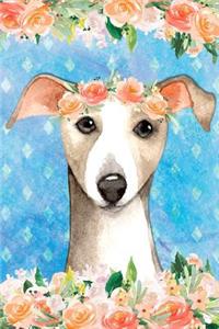 Journal Notebook For Dog Lovers Italian Greyhound In Flowers 4