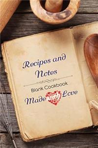 Made with Love-Blank Cookbook Recipes and Notes
