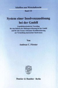 System Einer Insolvenzauslosung Bei Der Gmbh