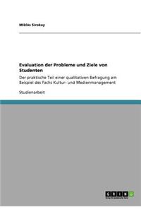 Evaluation der Probleme und Ziele von Studenten