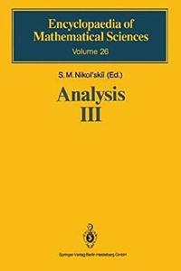 Analysis III : Spaces of Differentiable Functions (Encyclopaedia of Mathematical Sciences) [Paperback] Sergei M. Nikol'skii