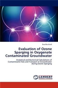 Evaluation of Ozone Sparging in Oxygenate Contaminated Groundwater