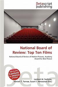 National Board of Review: Top Ten Films