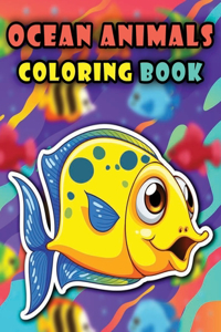Ocean animals coloring book