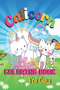Caticorn Coloring Book For Girls