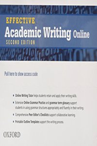 Effective Academic Writing 2nd Edition Student Access Card