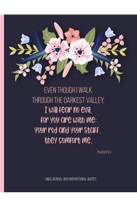 Lined Journal with Inspirational Quotes