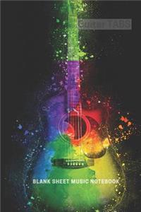 Guitar TABS - Blank Sheet Music Notebook