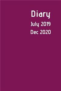 Diary July 2019 Dec 2020