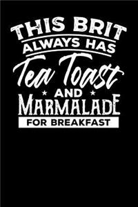 This Brit Always has Tea, Toast and Marmalade for Breakfast