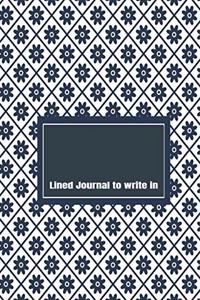 Lined Journal to write In