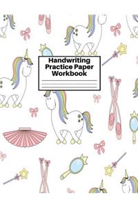 Handwriting Practice Paper Workbook