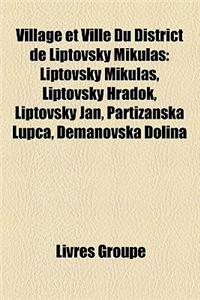 Village Et Ville Du District de Liptovsky Mikula