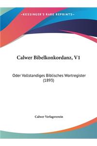 Calwer Bibelkonkordanz, V1