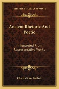 Ancient Rhetoric and Poetic