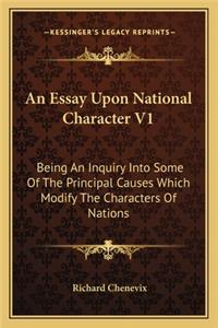 Essay Upon National Character V1