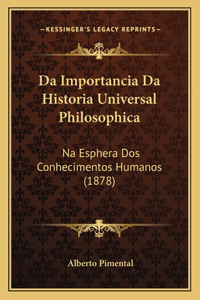 Da Importancia Da Historia Universal Philosophica