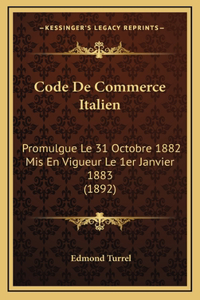 Code De Commerce Italien