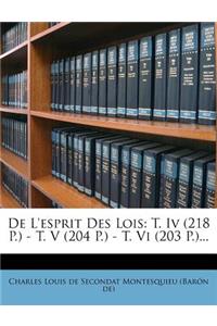 de L'Esprit Des Lois