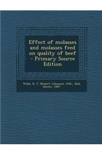 Effect of Molasses and Molasses Feed on Quality of Beef