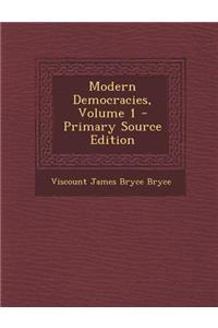 Modern Democracies, Volume 1